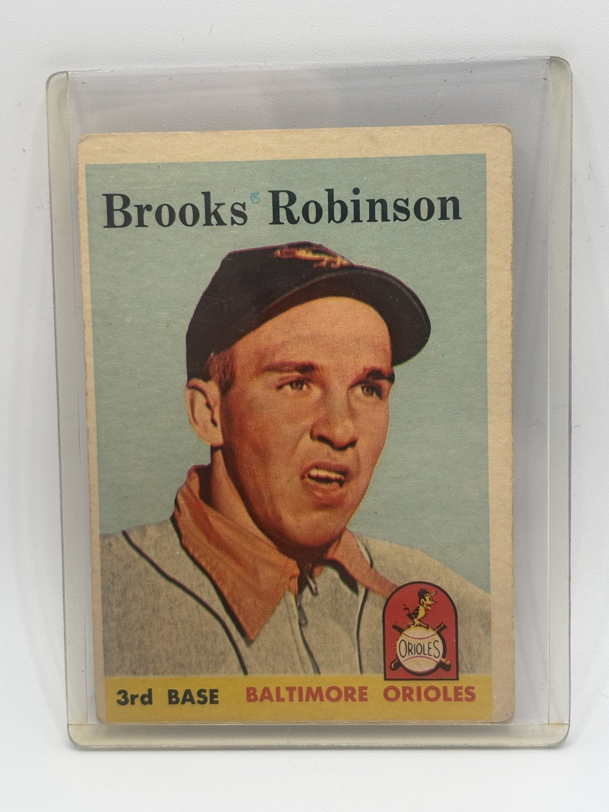 1958 Topps Brooks Robinson #307 Baltimore Orioles HOF Vintage Small Crease VG
