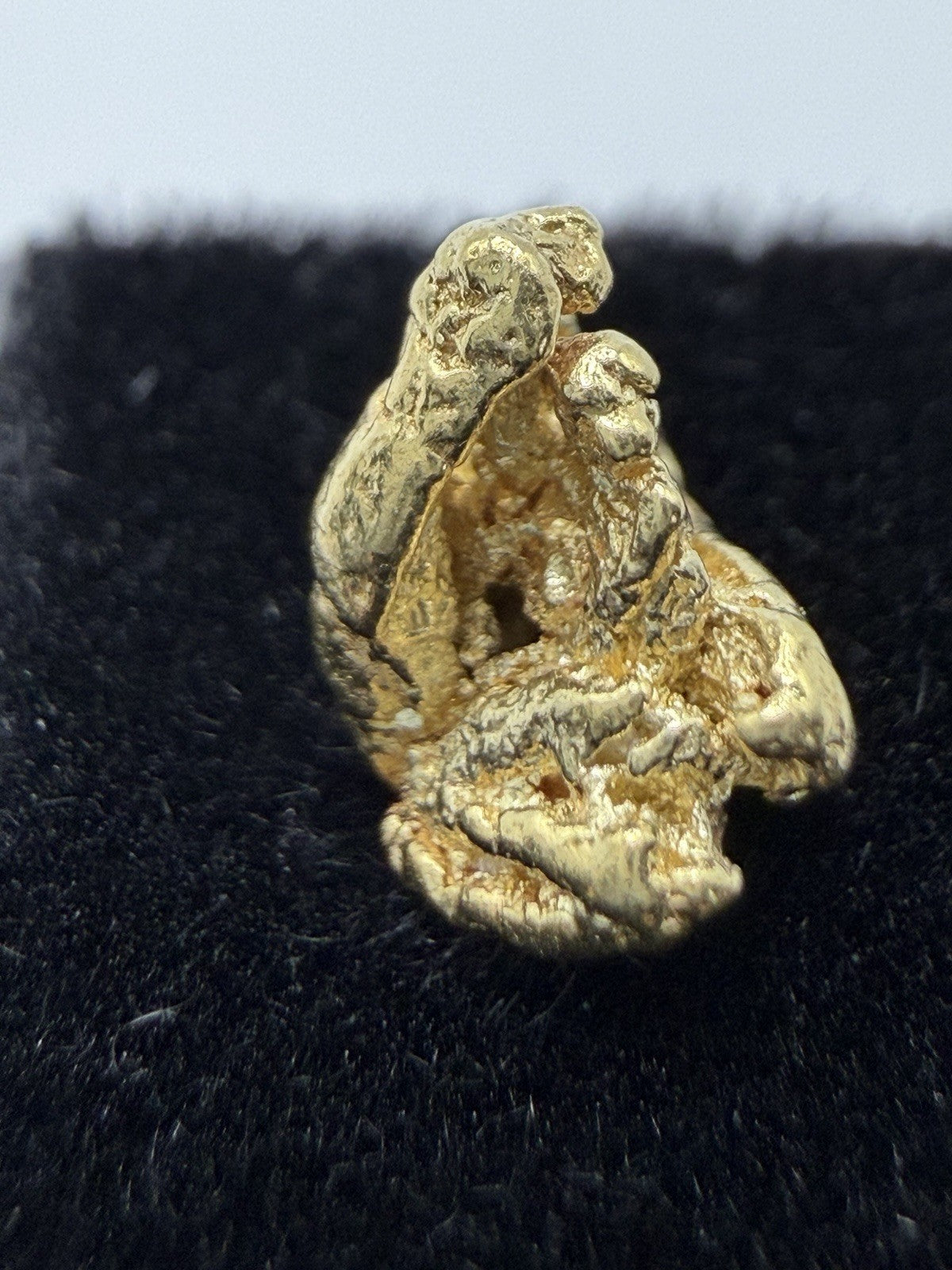 Beautiful Chunky Prichard Creek Idaho Gold Nugget .615 Gram Placer Gold    0
