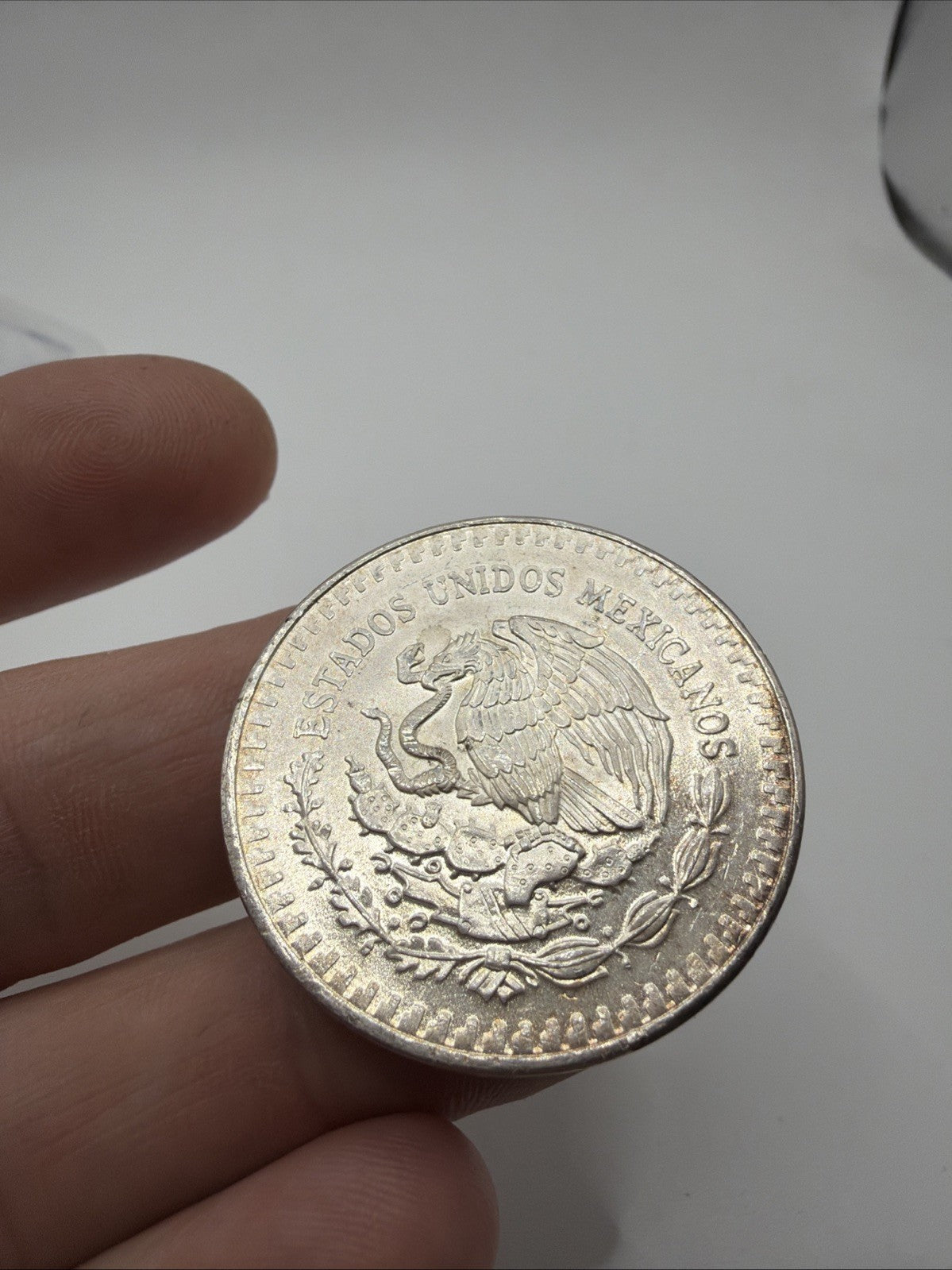 1982 Mexico Libertad Onza Pura Plata 1 oz .999 Silver Coin2