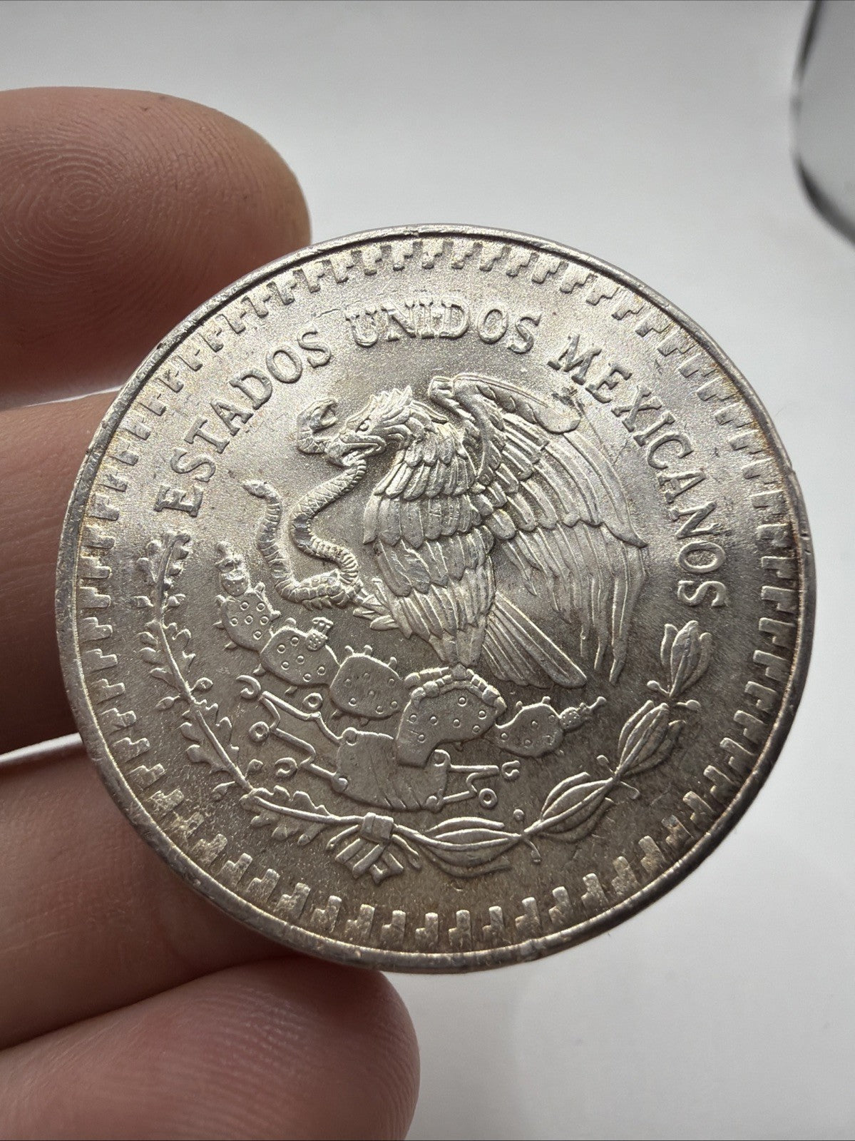 1982 Mexico Libertad Onza Pura Plata 1 oz .999 Silver Coin1
